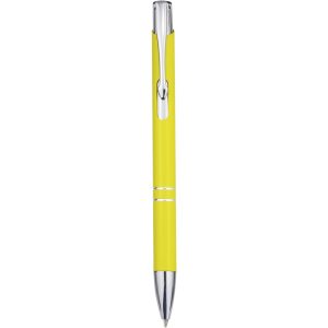 Moneta Druckkugelschreiber aus Aluminium, gelb