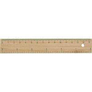 Lineal aus Bambus Greta, Braun