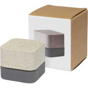 Aira Bluetooth(r)-Lautsprecher aus Weizenstroh, beige