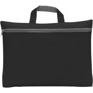 Dokumententasche aus Polyester Elfrieda, Schwarz