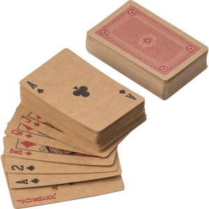Kartenspiele aus recyceltem Papier Arwen, Braun