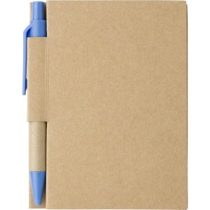 Notizbuch aus Karton Cooper, Hellblau