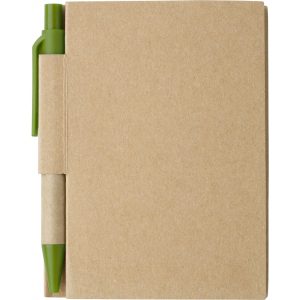 Notizbuch aus Karton Cooper, Hellgrün