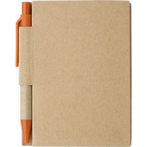 Notizbuch aus Karton Cooper, Orange